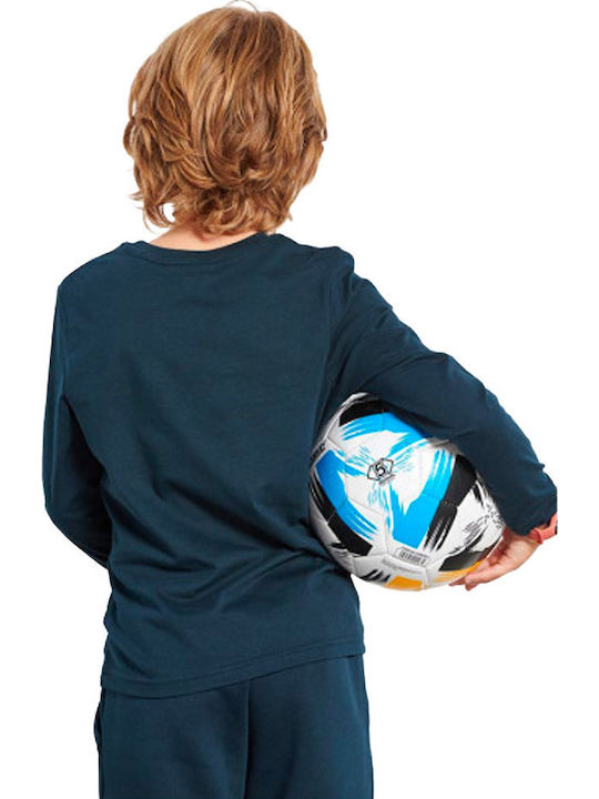 Kids' Shirt Long Sleeve Petrol Blue
