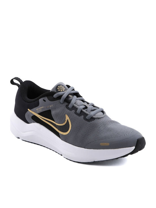 Downshifter Downshifter 12 Kids Sports Shoes Running with Laces Cool Grey / Metallic Gold / Black / White