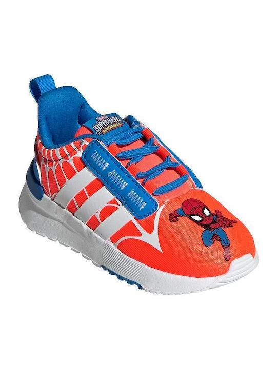 TR21 X Marvel Super Hero Adventures Spider-Man Racer Kinder Sportschuhe Laufen mit Schnürsenkeln Solar Red / Cloud White / Blue Rush