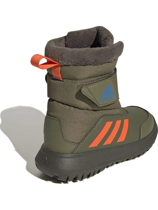 Winterplay Kids Snow Boots with Velcro Khaki