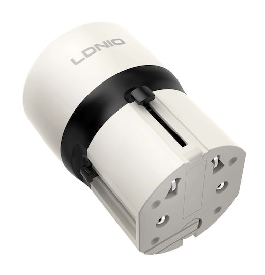 Ldnio Mobile Phone Charger Without Cable with USB-A Port and USB-C Port and USB-C - Lightning Cable 30W Power Delivery Gray