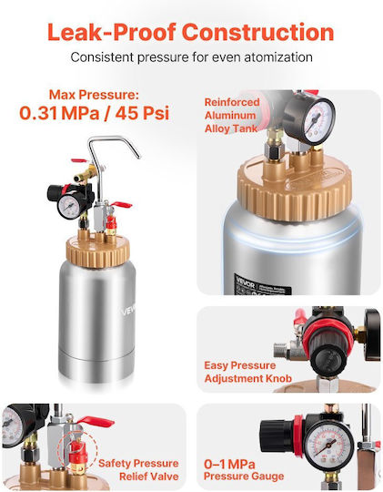 Vevor Under Tumbler Air Spray Paint Gun 6.4mm PQYLGOXCGKSDZDMT6001V0