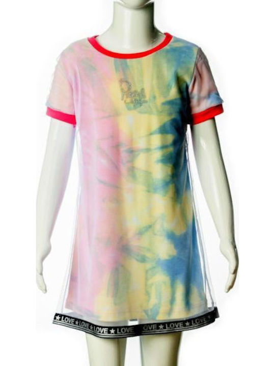 Rochie pentru Copii Mâneca scurta Din tul Verde