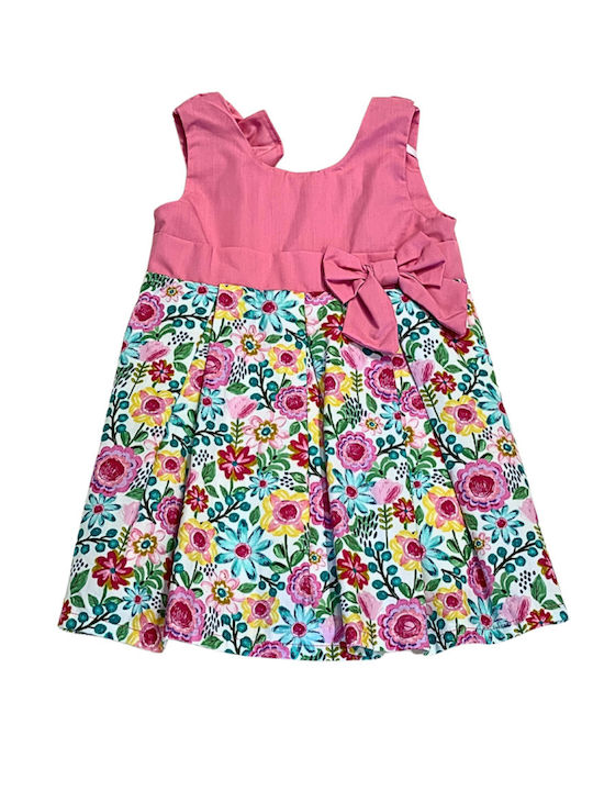 Παιδικό Φόρεμα Floral Ροζ