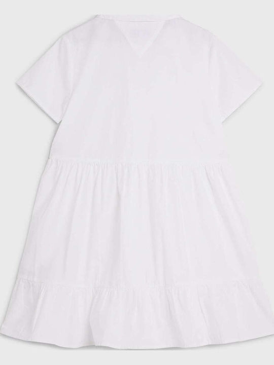Children's Dress Short Sleeve White