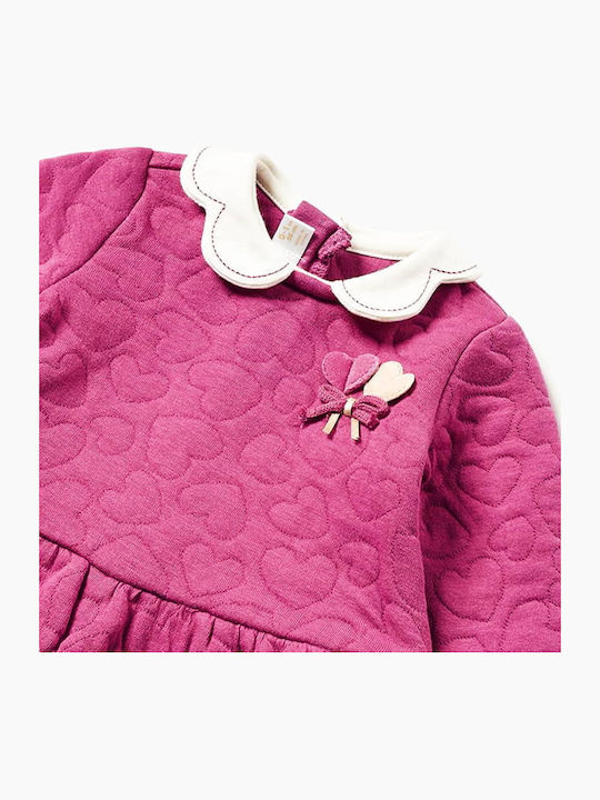Rochite Fete Mânecă Lungă Catifea Set Cu Accesorii Violet
