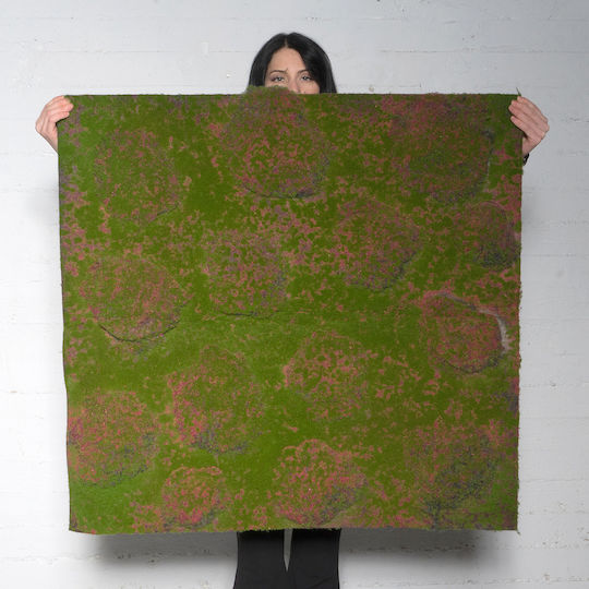 Supergreens Artificial Foliage Panel Moss Pebble Green 1x1m