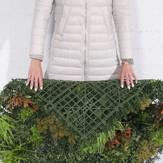 Supergreens Συνθετικό Πάνελ Φυλλωσιάς Πυξάρι Moss Giardino Πράσινη 1x1m Τεχνητή