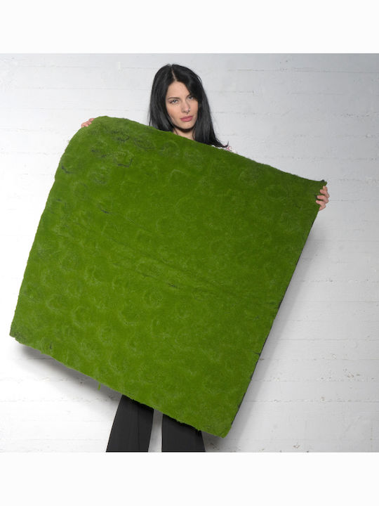 Supergreens Συνθετικό Πάνελ Φυλλωσιάς Moss Wavy Πράσινη 1x1m