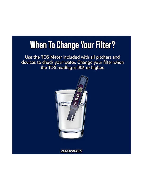 Zerowater Κανάτα Σερβιρίσματος με Φίλτρο 1700ml