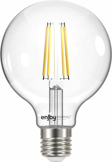 Elvhx Λάμπα LED 8W για Ντουί E27 και Σχήμα G95 Θερμό Λευκό 1060lm
