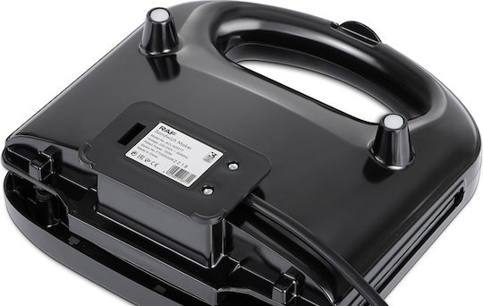 Raf R.2527s Sandwich Maker with Removable Plates for 2 Sandwiches 750W Black