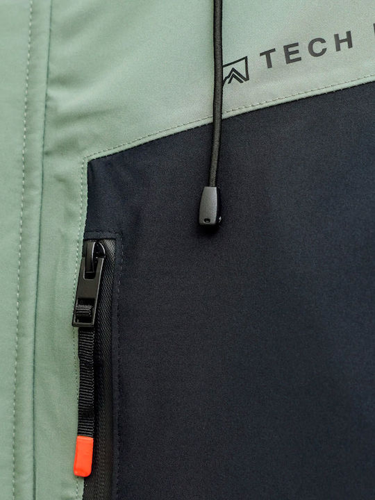 Jack & Jones 12284649 Ανδρικό Μπουφάν για Σκι & Snowboard Πράσινο