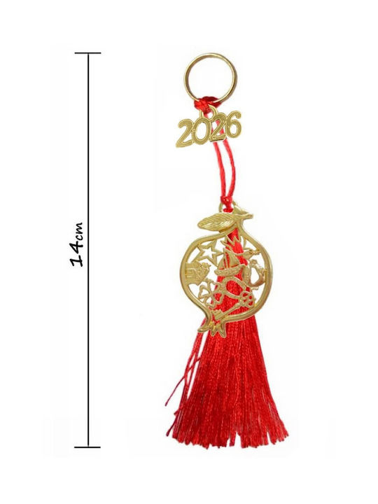 Tatu Moyo Lucrat manual Amulet Rodie Roșu 2026 14cm 1buc