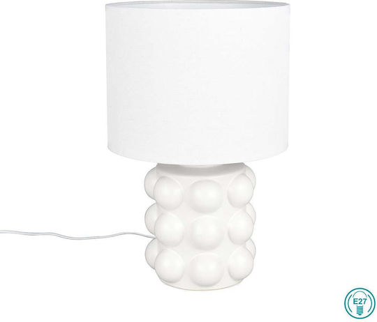 Trio Lighting Table Lamp for Socket E27 with White Shade and Base