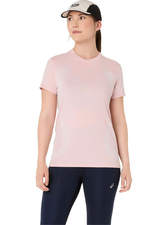 ASICS Road Seamless Ss Μπλούζα Ροζ