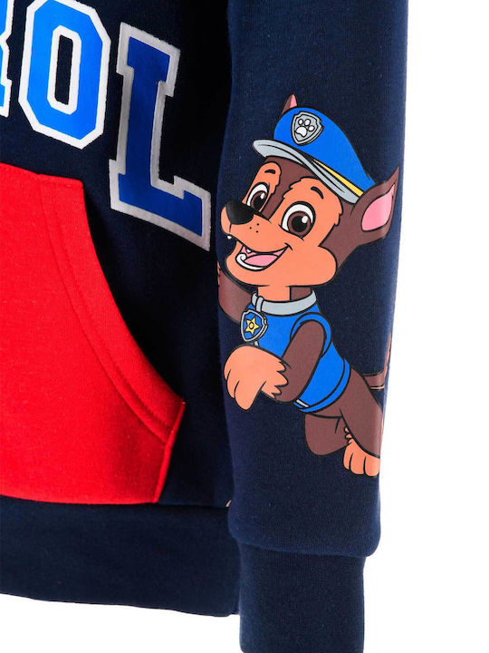 Kinder-Sweatshirt mit Kapuze und Taschen Blue