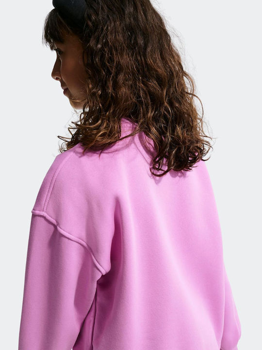 Fleece Επένδυση Παιδικό Φούτερ Lt Magenta / White