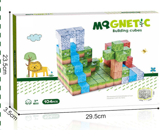 Bufnitel Jucărie Magnetică de Construcție pentru Copii de 3+ Ani
