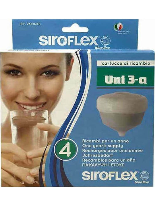 Siroflex Ersatz-Wasserfilter für Wasserhahn aus Aktivkohle 4Stück