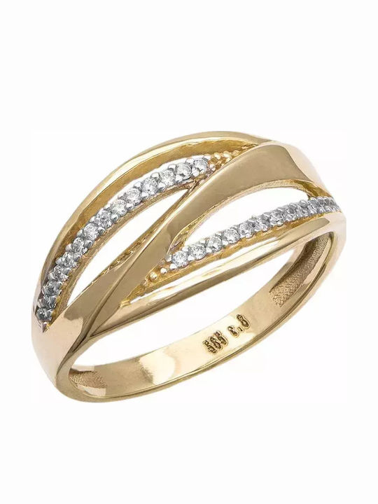 Femeie Inel cu Zirconiu din Aur 14K