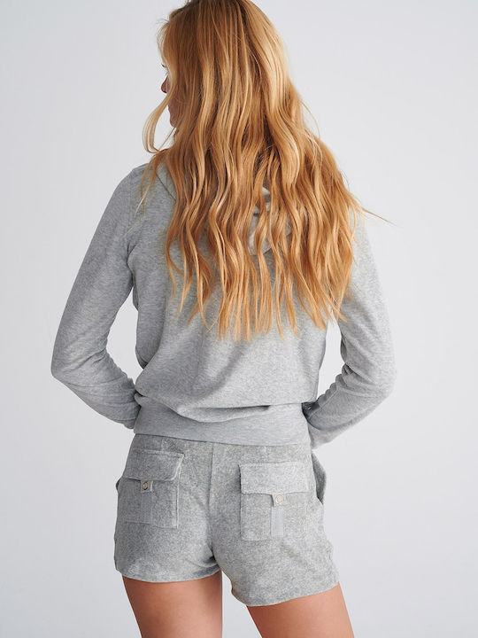 Women's Terry Sporty Shorts Grey Melange