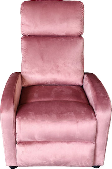 Norva Relaxsessel Samt Pink 68.5x86x100cm
