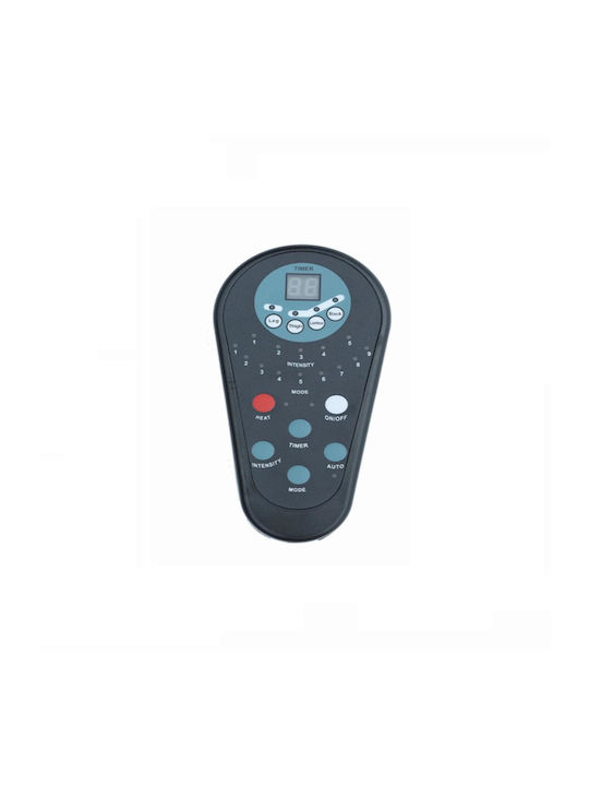 Πολυθρόνα Relax Massage με Υποπόδιο Γκρι 70x73x110cm