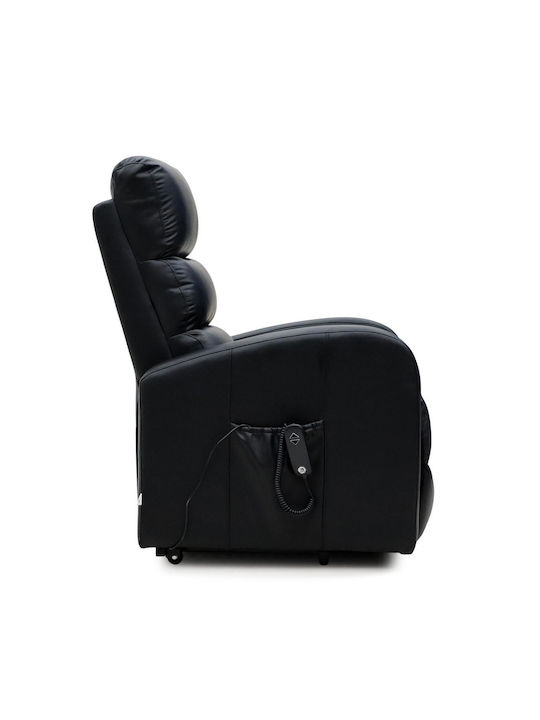 Πολυθρόνα Relax Massage με Υποπόδιο Γκρι 70x73x110cm