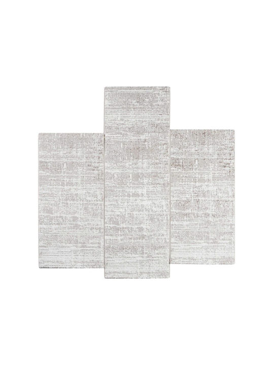Modern Bedroom Rugs Set Cream 9999991328785 3pcs