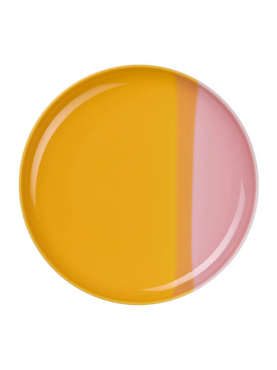 ASA Selection Serving Plate Desert from Porcelain Orange with Diameter 22cm