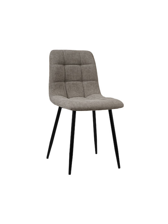 Dining Room Metallic Chair Grez 46x54.5x89cm
