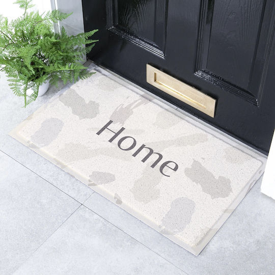 Artsy Mats Праг за вход Антиплъзгащ Правоъгълена Neutral Paint Splash Home 70x40бр