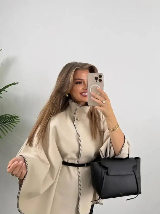Women's Beige Cape