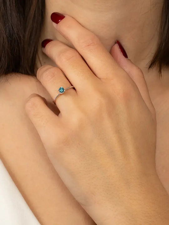 Single Stone from Gold 18K with Diamond