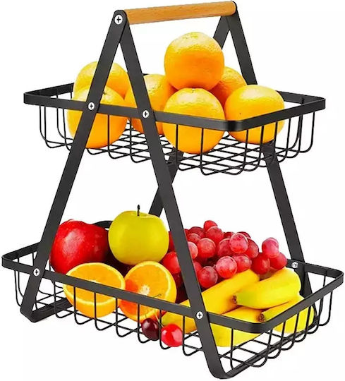 Verk Group Metallic Black Fruit Bowl