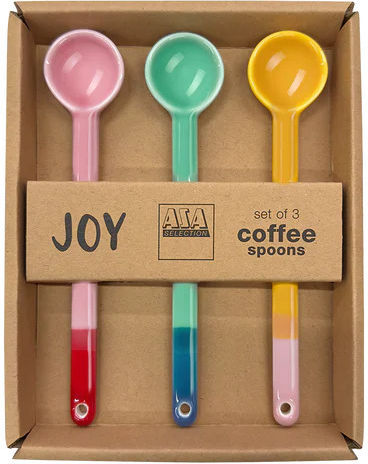 ASA Selection Coffee / Tea Stainless Steel Brown Spoons 3 Pieces ASA Selection Coffee / Tea Stainless Steel Brown Spoons 3 Pieces