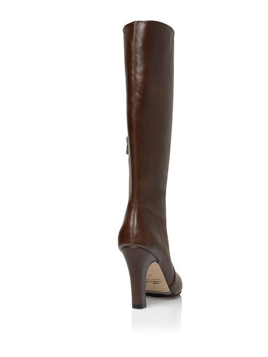 High Heel Women's Boots Brown