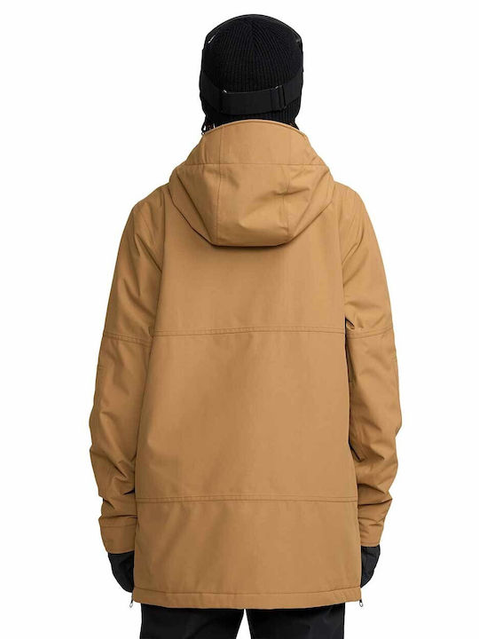 Volcom Insulated H0452604-BRZ Γυναικείο Μπουφάν για Σκι & Snowboard Καφέ