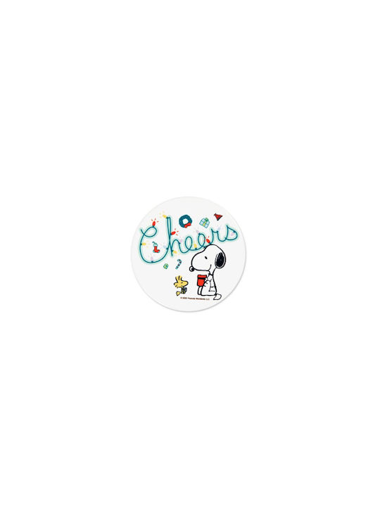 Excelsa Ornament de masă de Crăciun Coaster Ceramic Multicolor D10.5cm.