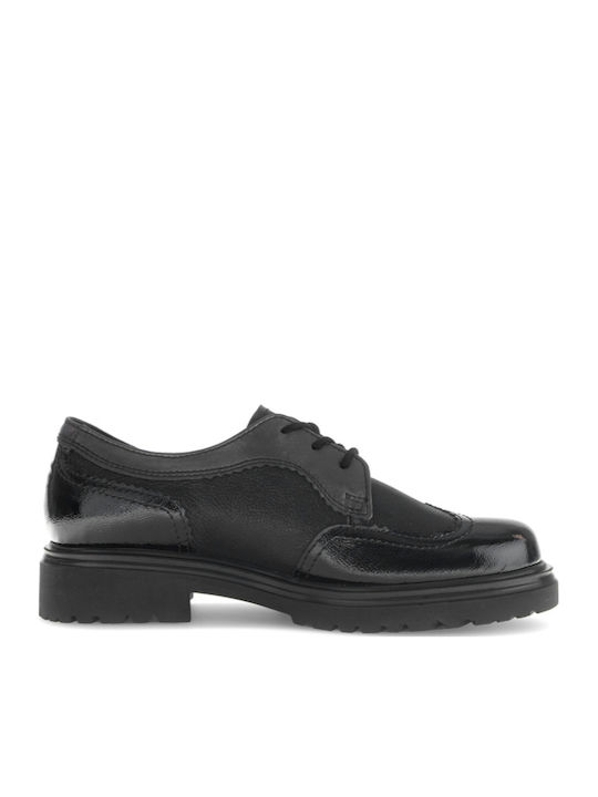 Women's Leather Oxford Shoes Black