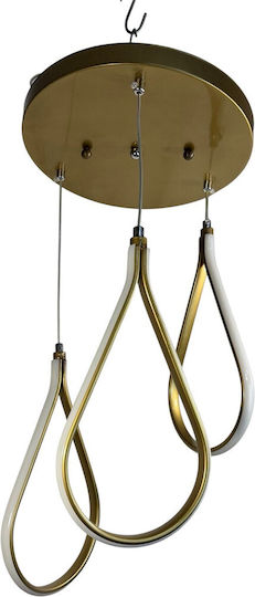 Epiplo-Fos Pendant Light Gold 30x30x80cm
