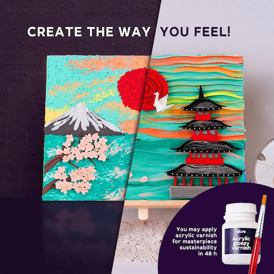 Diy Kreatives Malerei Set 3d Ton Japan