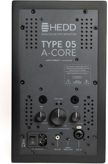 Hedd Type05 Hörer Studio Monitor 5 Zoll Stück Schwarz