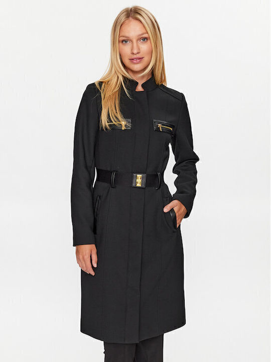 Femeie Black. Palton cu Curea
