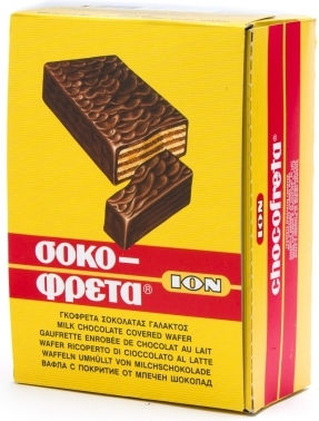 ION Σοκοφρέτα Γκοφρέτα Γάλακτος 38gr 20τμχ