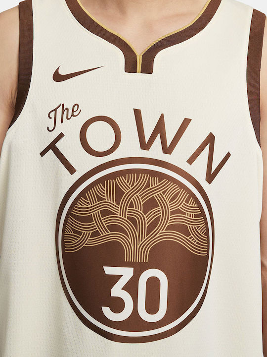 Stephen Curry Golden State Warriors City Edition Swingman Ανδρική Φανέλα Εμφάνισης Μπάσκετ