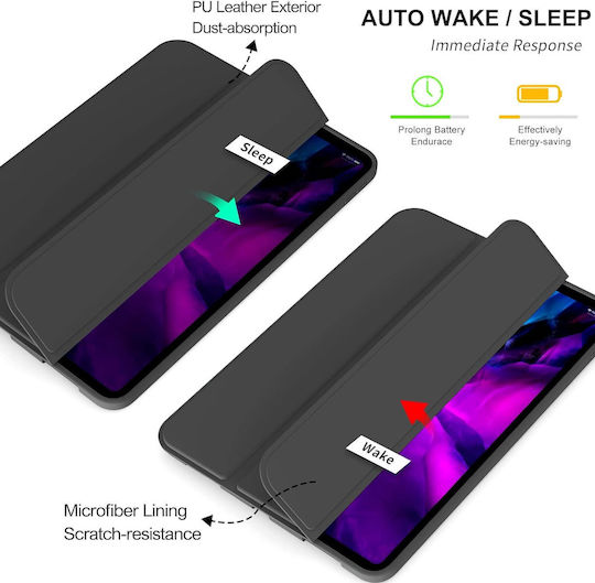 Husă Ultra Slim Lenovo Yoga Tab 11.1" 2025 Tpu Silicon Smart Cover Neagră