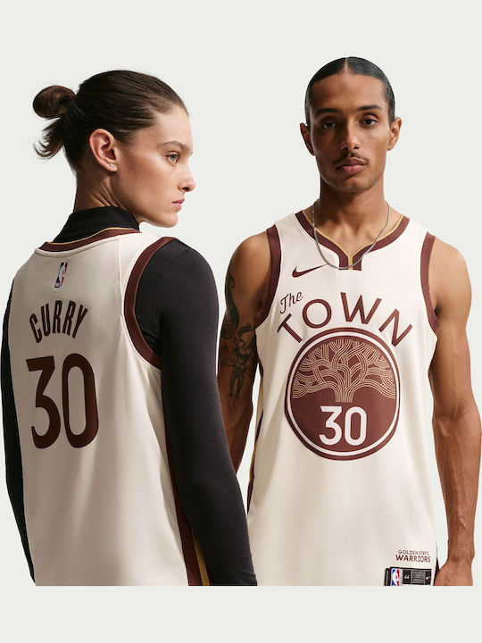 Stephen Curry Golden State Warriors City Edition Swingman Ανδρική Φανέλα Εμφάνισης Μπάσκετ