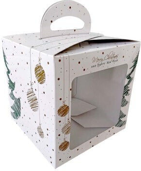 Christmas Box Suitcase Panettone 20x20xH20cm